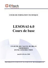 LESOSAI 6.0 Cours de base
