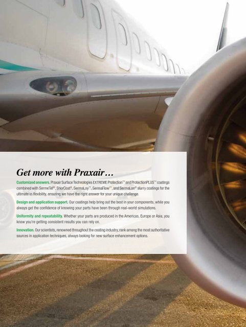 Coating Applications for Gas Turbine Engines - Praxair Surface ...