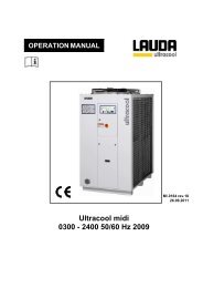 OPERATION MANUAL Ultracool midi 0300 - 2400 50/60 Hz 2009