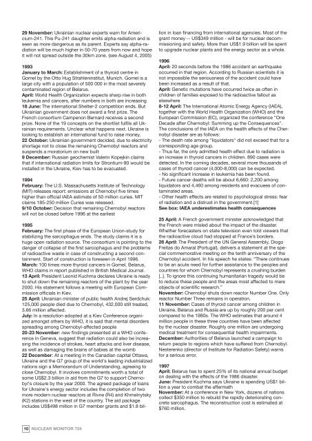 CHERNOBYL; CHRONOLOGY OF A DISASTER - Antenna