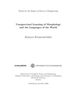 Unsupervised Learning of Morphology and the Languages of the ...