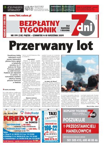 Wydanie 199 - 04 - 10 wrzeÅnia 2009 [pdf] - 7Dni