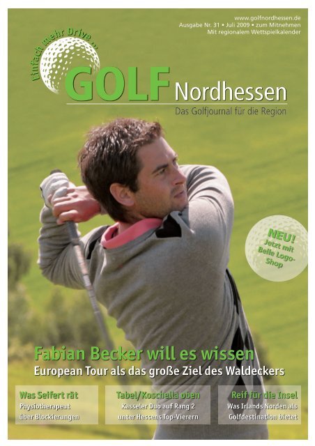 BENJAMIN PFAFFENBACH NEUER CHEF IM ... - Golf Nordhessen