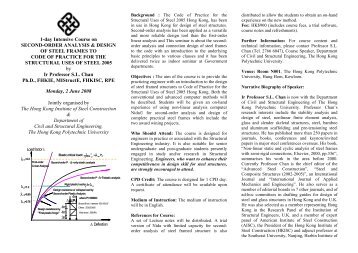 Second-order analysis & design of steel frames to Code of Practice ...