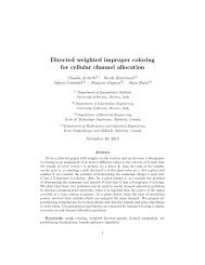 Directed weighted improper coloring for cellular channel ... - gerad