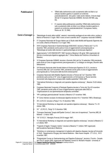 Curriculum Vitae Europass - ASL AL