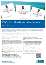 DNV Standards and Guidelines