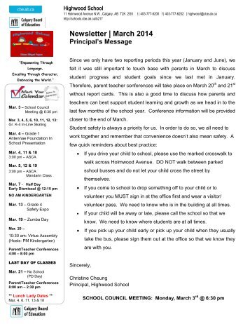 School Newsletter Template