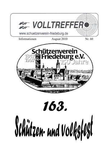 Informationen August 2010 Nr. 60 - SchÃ¼tzenverein Friedeburg