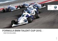 ForMula BMW talent cuP 2012. - BMW Motorsport