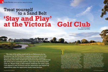 See photos published in Golf Malaysia Magazine ... - Golfplus Media