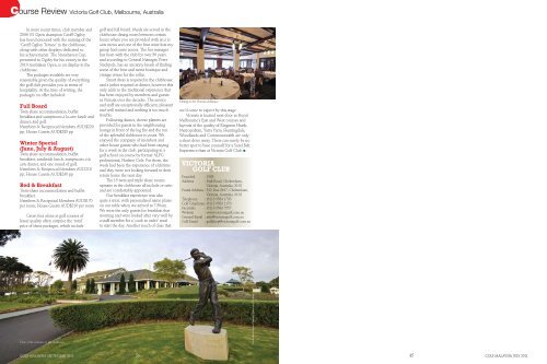 See photos published in Golf Malaysia Magazine ... - Golfplus Media