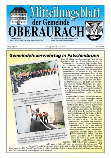 Gemeindefeuerwehrtag in Fatschenbrunn - Oberaurach