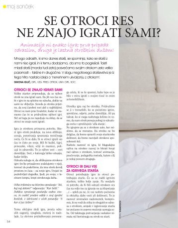 SE OTROCI RES NE ZNAJO IGRATI SAMI? - Familylab