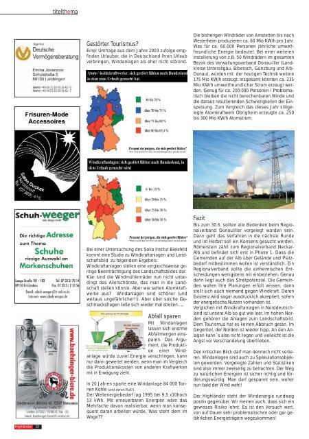 Windkraft Windkraft -  Highländer Albmagazin