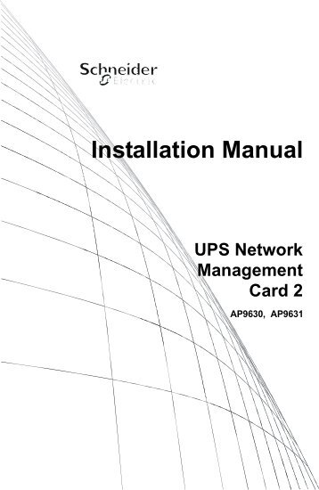 Network Management Card Installation - mostradorvirtual