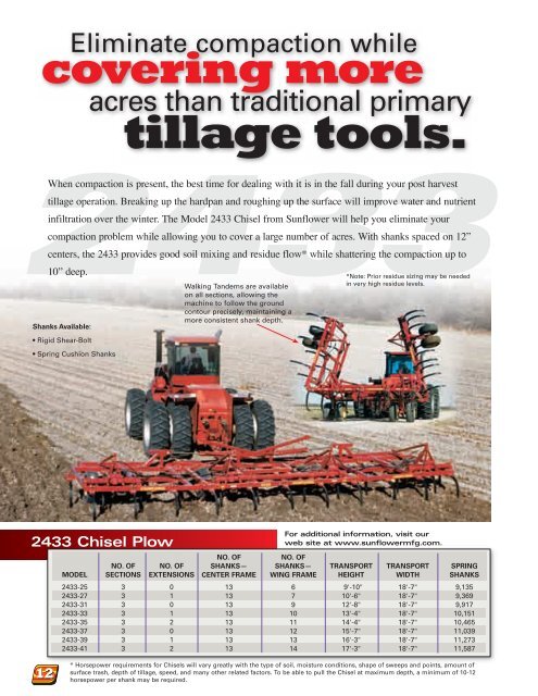 PRIMARY tillage tools - AGCO Iron