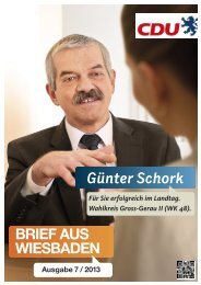 Guenter Schork / Brief aus Wiesbaden - GÃ¼nter Schork