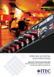 ZONE-MIX 4/8 DIGITAL AUDIO-PROCESSING - Itec