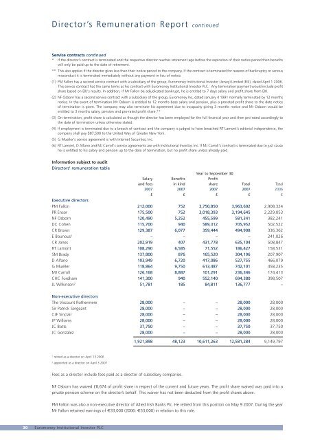 Annual Report & Accounts 2007 - Euromoney Institutional Investor ...