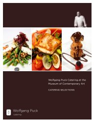 Download the Wolfgang Puck's Catering Menu - Museum of ...