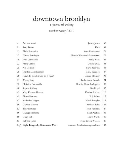 Issue #20 (2011) PDF - myweb - Long Island University