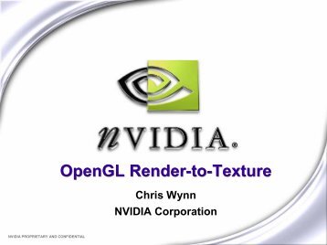 OpenGL Render-to-Texture - NVIDIA Developer Zone