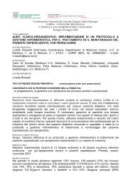 22 - Audit clinico-organizzativo - AUSL di Modena - caposala.net