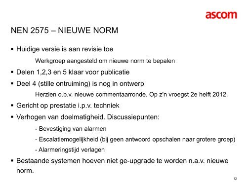 Presentatie lunchlezing 7 september 2011 - Ascom