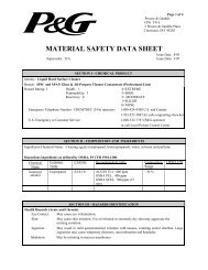 MATERIAL SAFETY DATA SHEET - Office Depot