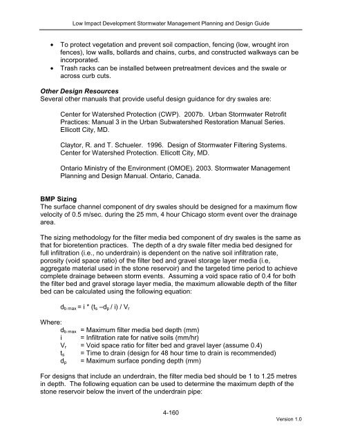 Section 4.9 - Dry Swales - Sustainable Technologies Evaluation ...