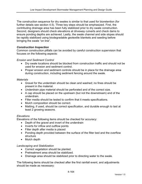 Section 4.9 - Dry Swales - Sustainable Technologies Evaluation ...