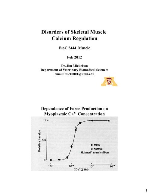 Disorders of Skeletal Muscle Calcium Regulation