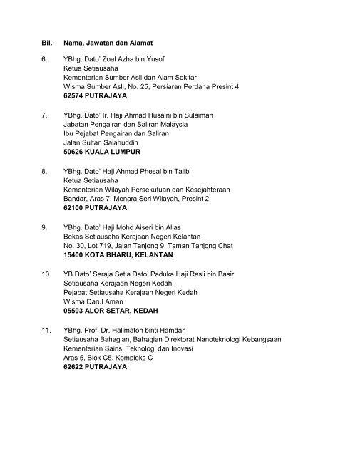 senarai penerima darjah kebesaran persekutuan tahun 2012 ...