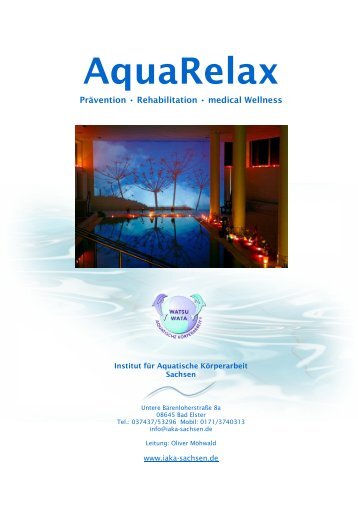 AquaRelax - Inbalance Team