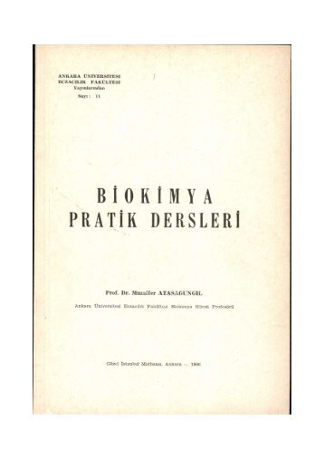 PDF Dosyası - Ankara Üniversitesi Kitaplar Veritabanı