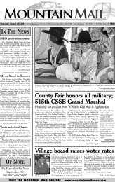 County Fair honors all military - Mountain Mail News