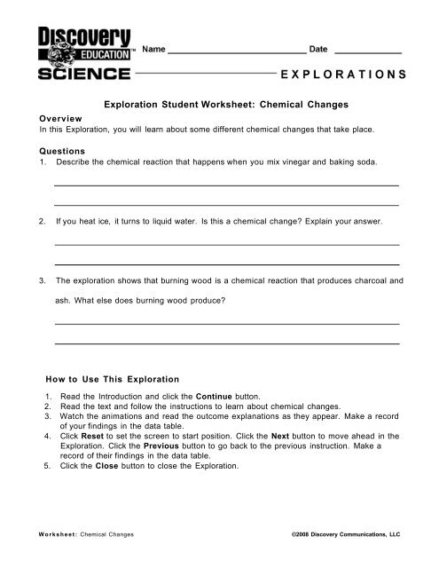 Exploration Student Worksheet: Ferns and Mosses