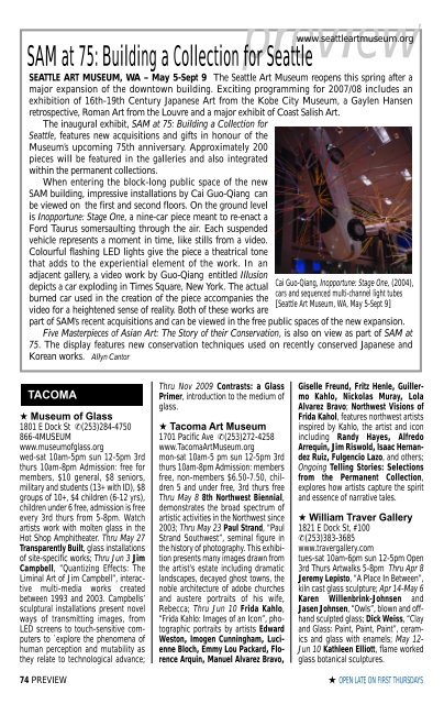 Preview â The Gallery Guide â April-May 2007