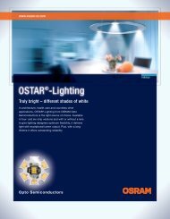 Productflyer OSTAR-Lighting (pdf) - LED Light for you