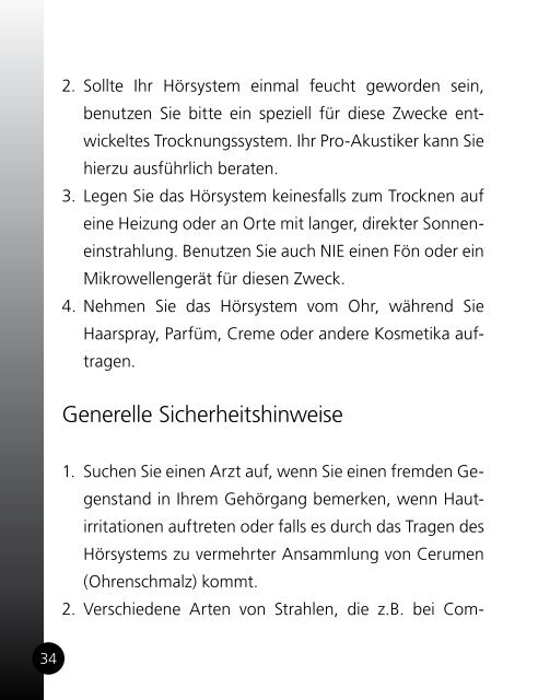 Ziga ZG71 Benutzerhandbuch - GN ReSound GmbH