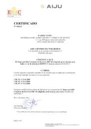 Certificado - MOBIPARK SL, Mobiliario Urbano y Parques Infantiles