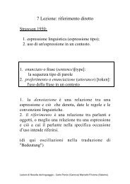 7 Lezione: riferimento diretto - Filosofia