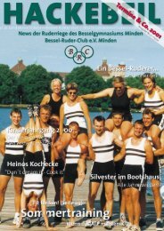 Silvester 2000/2001 - Bessel-Ruder-Club eV Minden