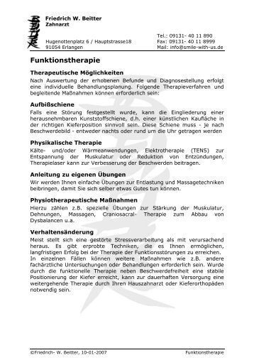 Funktionstherapie - Smile-with-us.de