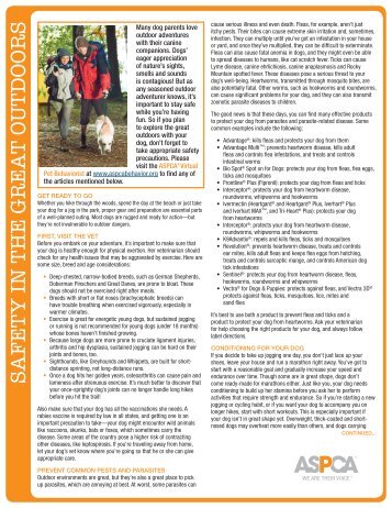 Hiking Safety Tips to Print [PDF] - aspca