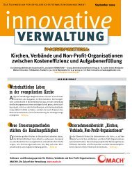 in der evangelischen Kirche - Innovative Verwaltung