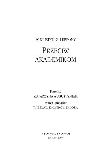 PRZECIW AKADEMIKOM - Teologia Polityczna