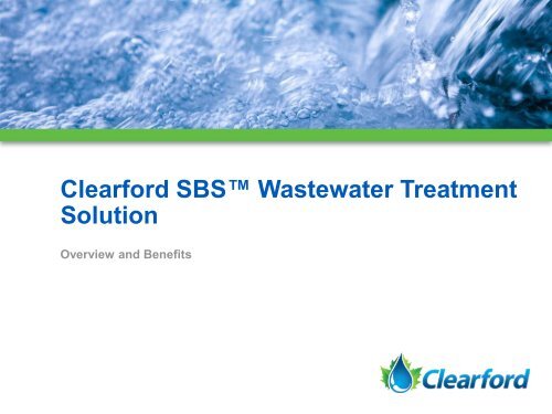 Sustainable Wastewater Treatment Solutions