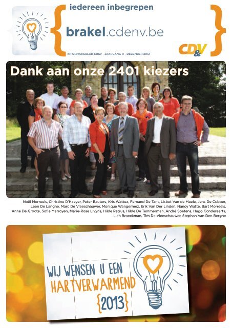 brakel.cdenv.be Dank aan onze 2401 kiezers - CD&V Brakel